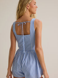 Nia Stripe Button Romper Detail 4 - AS Kids