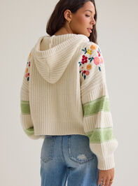 Lilyana Embroidered Hoodie Sweater Detail 4 - AS Kids
