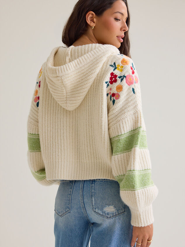 Lilyana Embroidered Hoodie Sweater Detail 4 - AS Kids