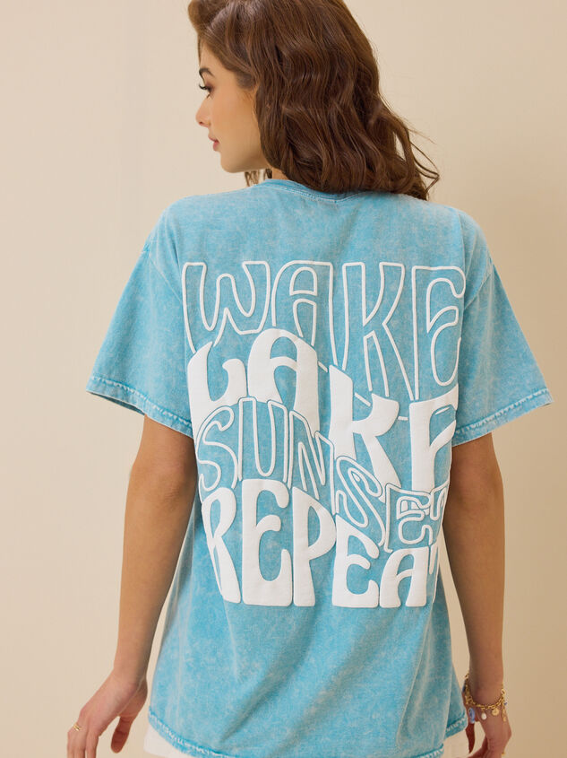 Wake Lake Sunset Repeat Tee Detail 3 - ALTAR'D STATE KIDS
