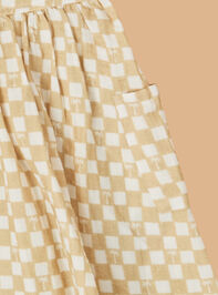 Palm Check Toddler Dress Detail 3 - ALTAR'D STATE KIDS