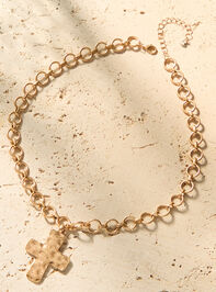 Textured Cross Charm Necklace - ALTAR'D STATE KIDS