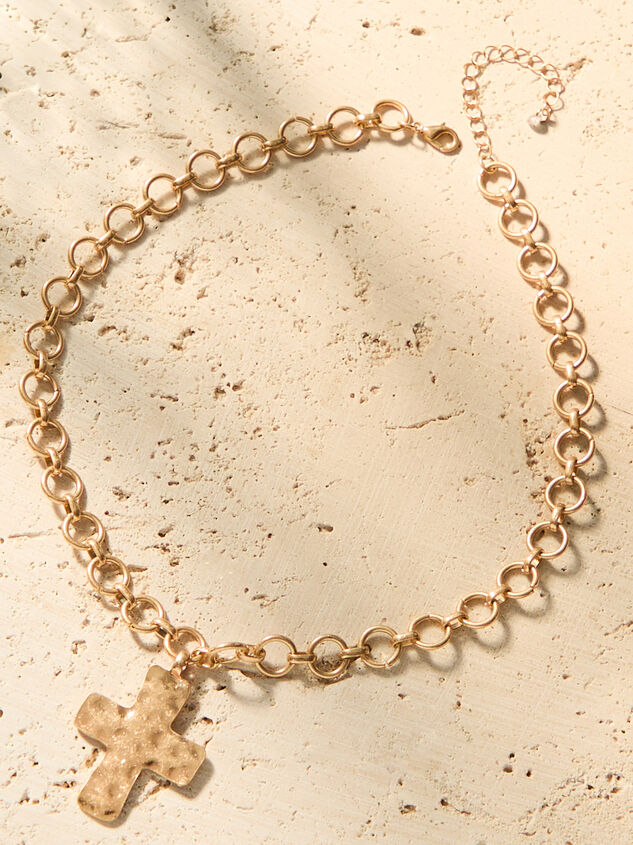 Textured Cross Charm Necklace - ALTAR'D STATE KIDS