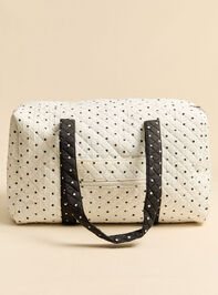 Jet Set Polka Dot Duffel Bag Detail 2 - AS Kids