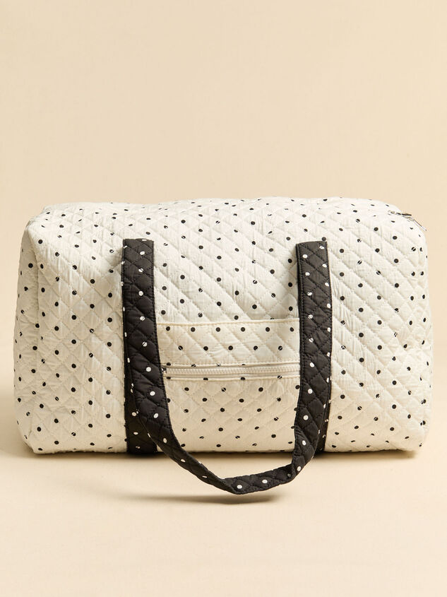 Jet Set Polka Dot Duffel Bag Detail 2 - AS Kids