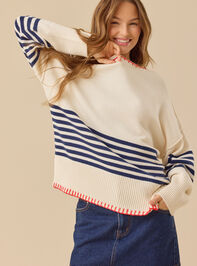 Briar Stripe Whipstitch Sweater Detail 2 - ALTAR'D STATE KIDS