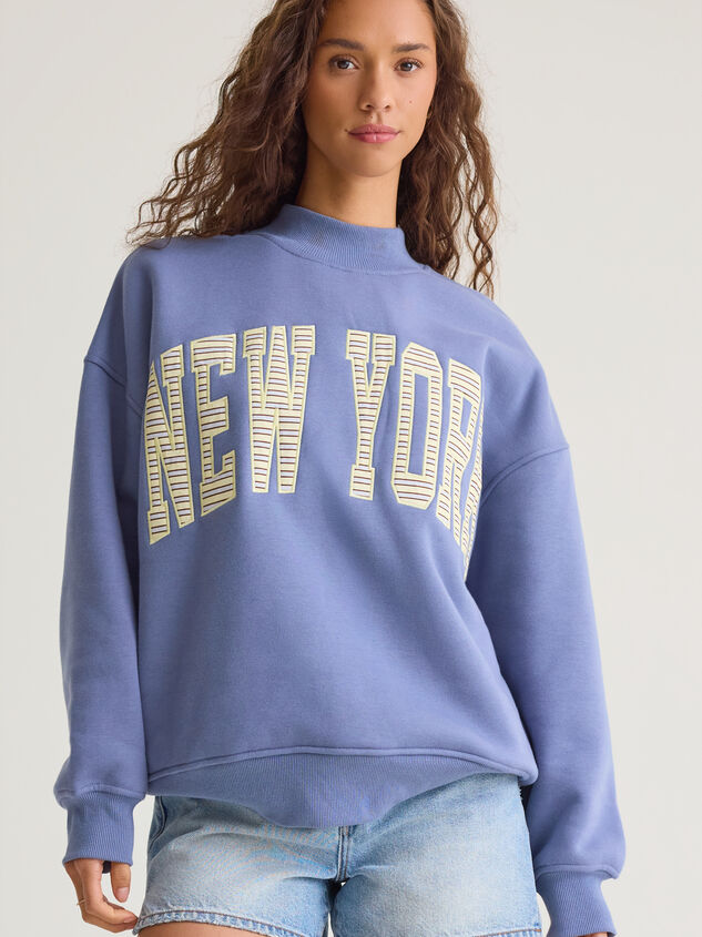 New York Mock Neck Pullover Detail 3 - AS Kids