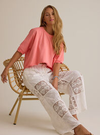 Hibiscus Patchwork Crochet Pant - ALTAR'D STATE KIDS