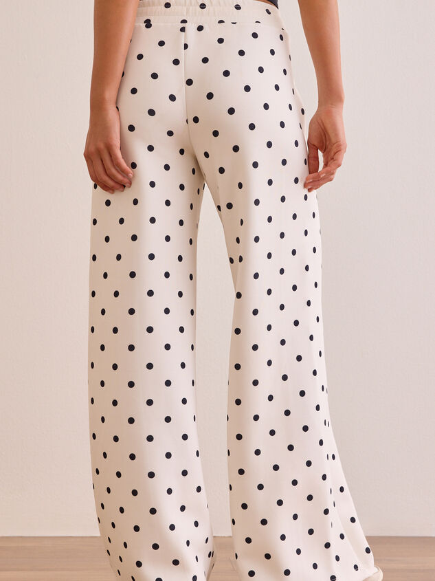 Supersoft Wide Leg Polka Dot Pant Detail 4 - AS Kids
