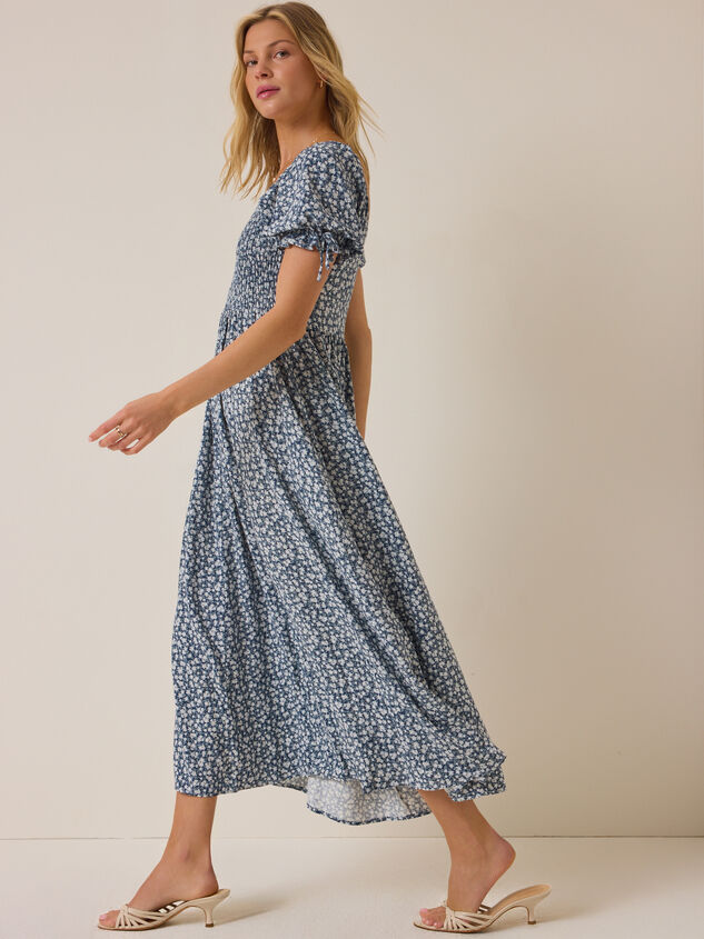 Dallas Floral Maxi Mama Dress by Rylee + Cru Detail 3 - AS Kids