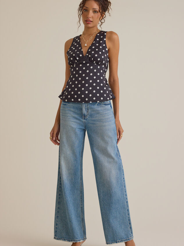 Brianna Dot Satin Tank Detail 2 - AS Kids