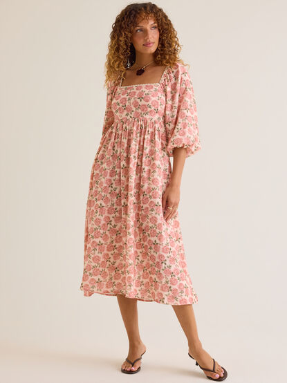 Zainy Floral Midi Mama Dress - AS Kids