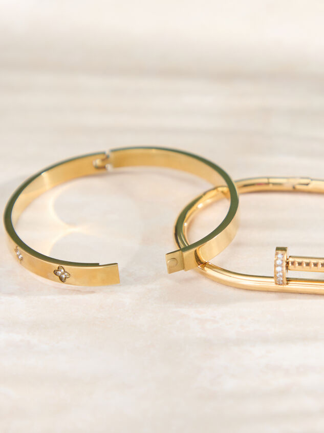 Stainless Steel Wrapped Nail Bangle Set Detail 3 - ALTAR'D STATE KIDS