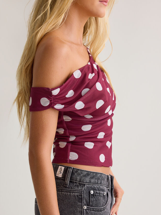 Nola Off-Shoulder Dot Top Detail 3 - AS Kids
