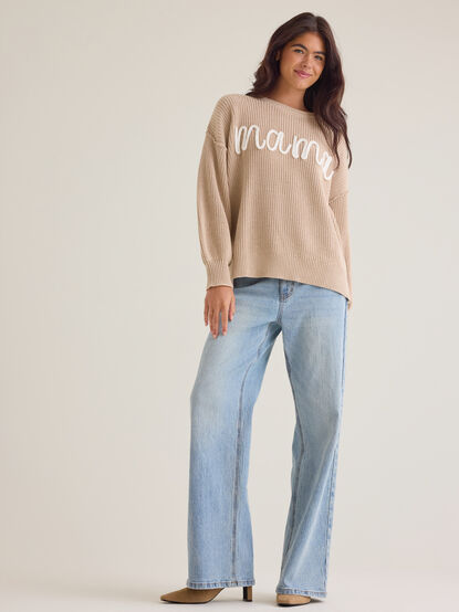 Maeve Mama Topstitch Sweater - AS Kids