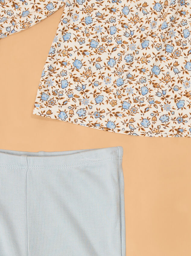 Hazel Floral Long Sleeve and Legging Set Detail 3 - AS Kids