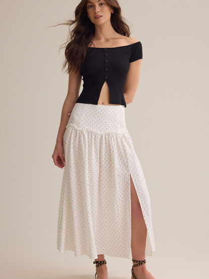 Frances Polka Dot Midi Skirt - AS Kids