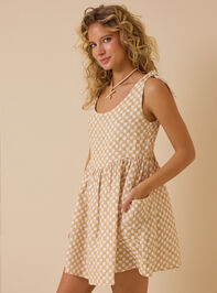 Palm Check Mama Dress Detail 4 - ALTAR'D STATE KIDS