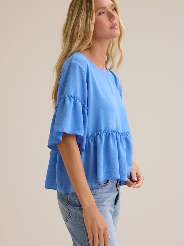 Jackie Ruffle Sleeve Top Detail 3 - AS Kids