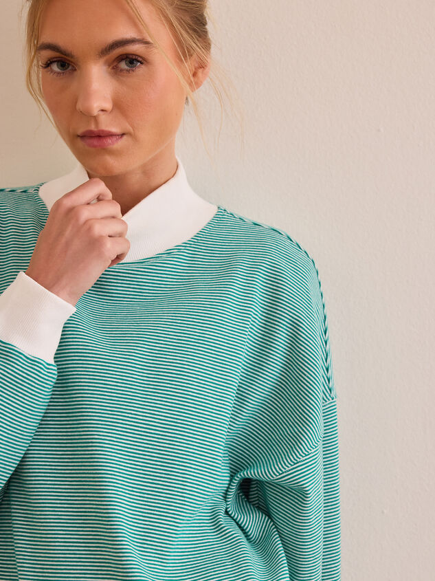 Step Out Striped Mock Neck Detail 5 - AS Kids