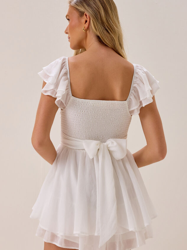 Lainey Double Layer Texture Romper Detail 3 - AS Kids