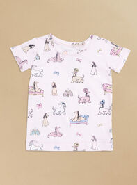 Fancy Dog Short Sleeve Lounge Set Detail 3 - AS Kids