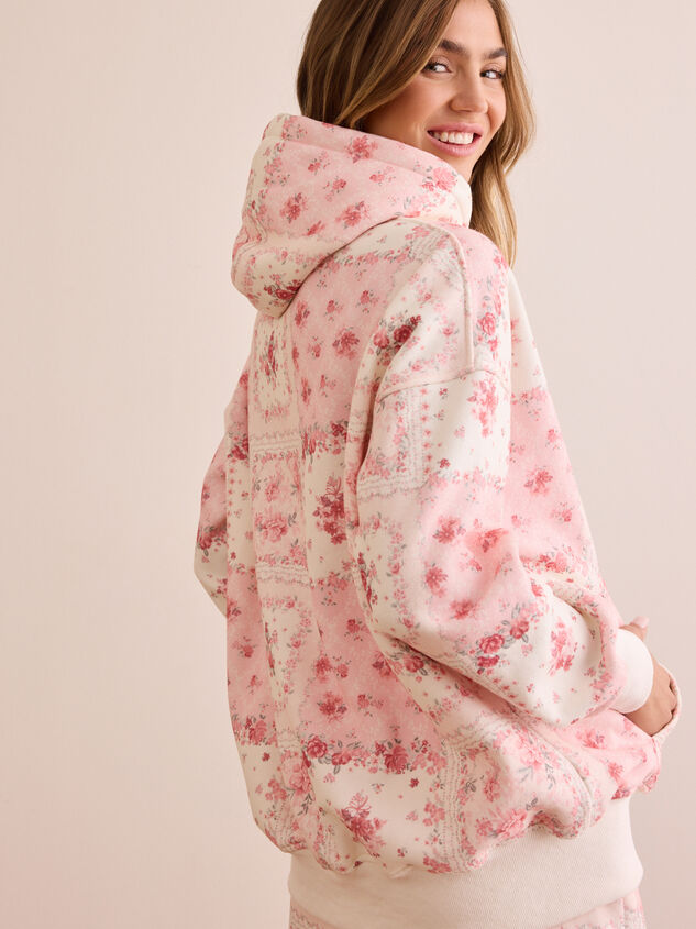 Flourishing Floral Patchwork Hoodie Detail 5 - ALTAR'D STATE KIDS