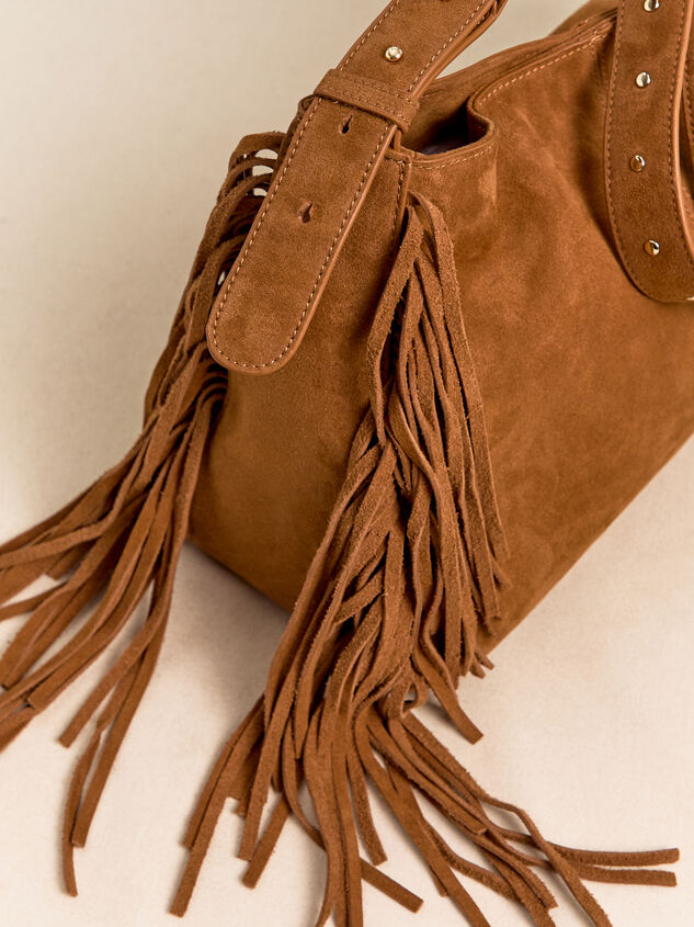 Jo Fringe Suede Shoulder Bag Detail 4 - AS Kids
