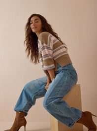 Adley Striped Sweater Detail 2 - AS Kids