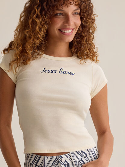 Jesus Saves Baby Tee - AS Kids