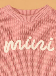 Maeve Mini Topstitch Sweater Detail 2 - AS Kids