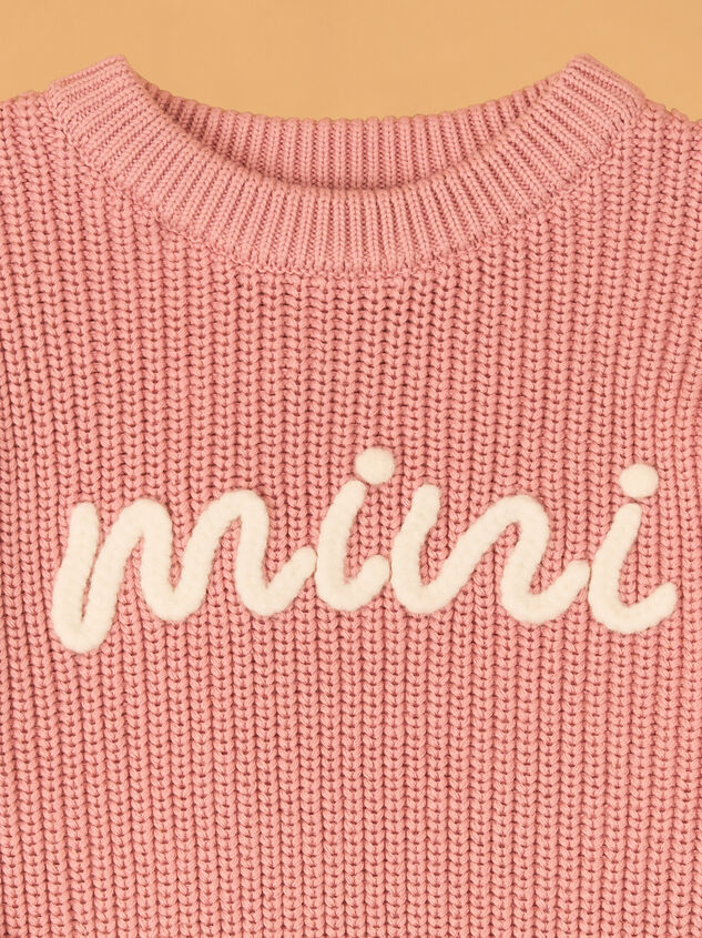 Maeve Mini Topstitch Sweater Detail 2 - AS Kids