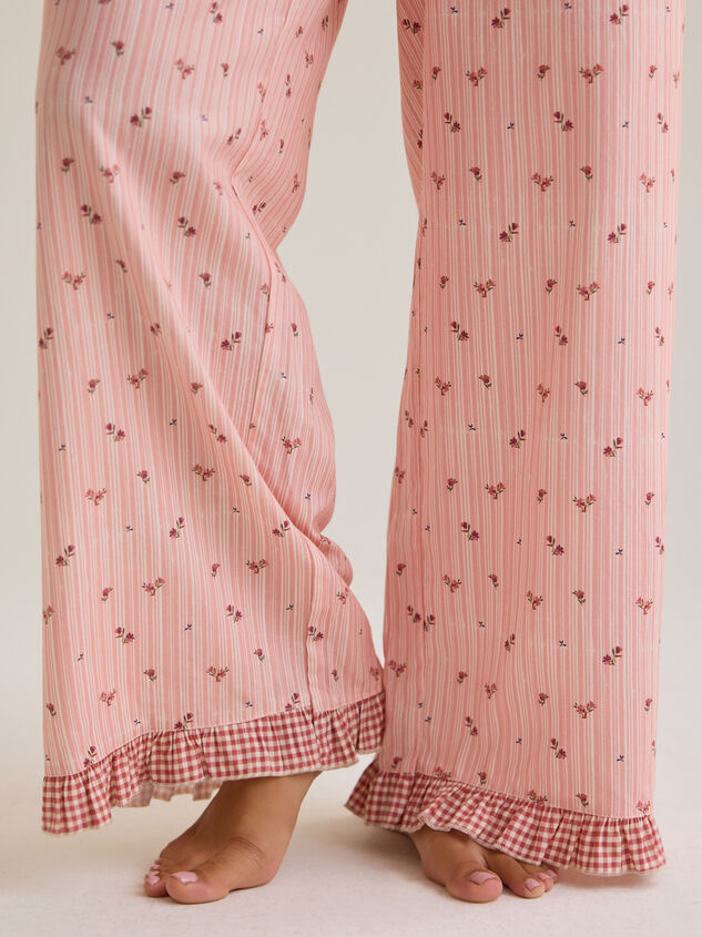 Emma Floral Mama Pajama Set Detail 5 - AS Kids