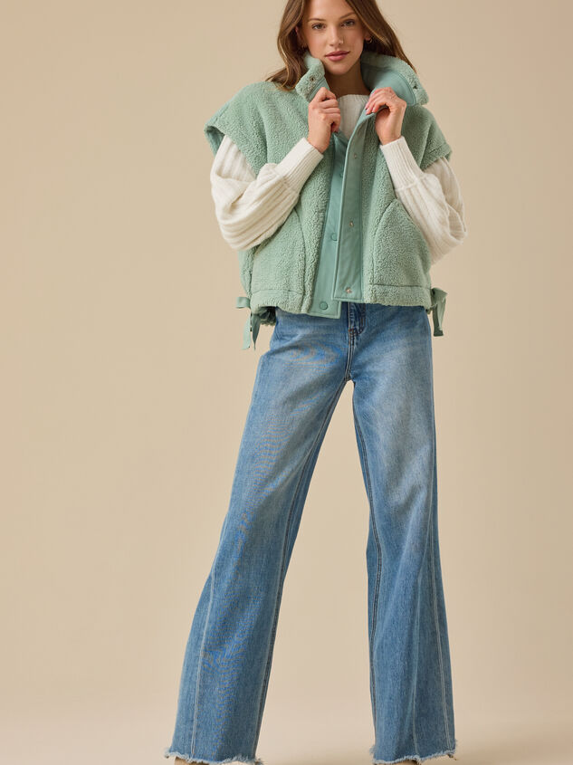 Nina Oversized Sherpa Vest - ALTAR'D STATE KIDS