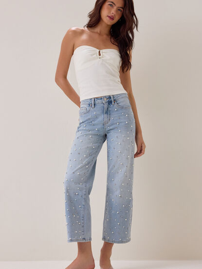 Brooklyn Embellished Straight Leg Jeans - AS Kids