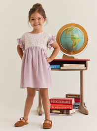 Lana Floral Flutter Sleeve Dress - AS Kids