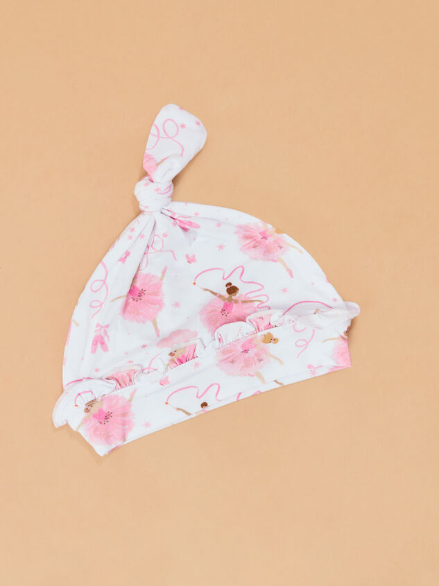 Ribbon Ballerina Swaddle and Hat Detail 4 - AS Kids
