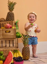 Claire Crochet Tank with Chambray Short Set Detail 6 - AS Kids