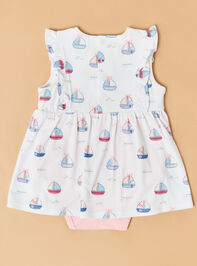 Bubble Sailboat Ruffle Bodysuit Dress Detail 3 - ALTAR'D STATE KIDS