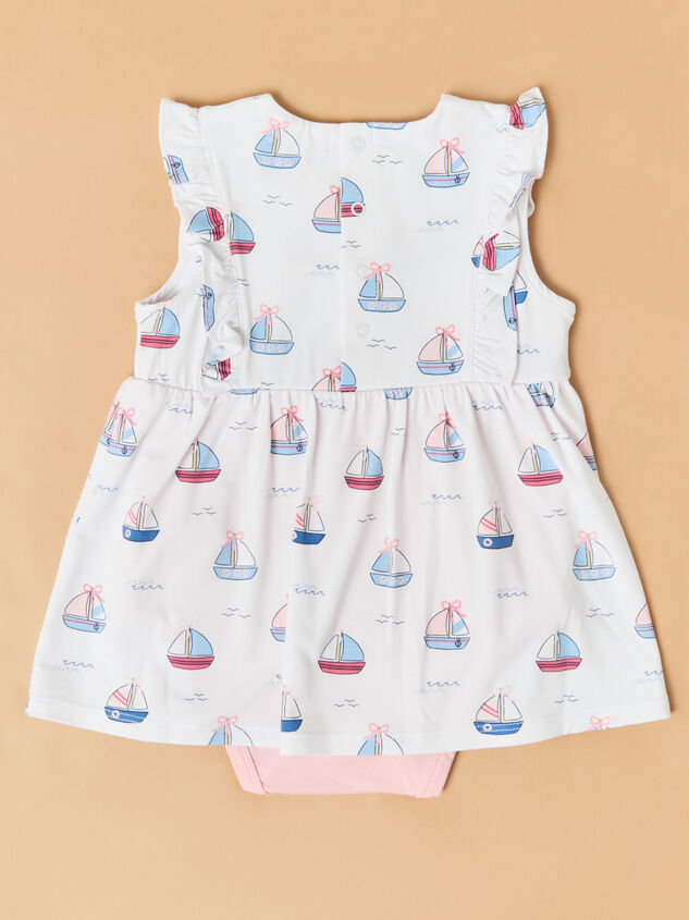 Bubble Sailboat Ruffle Bodysuit Dress Detail 3 - ALTAR'D STATE KIDS