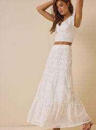 Nalia Eyelet Tiered Midi Skirt - ALTAR'D STATE KIDS