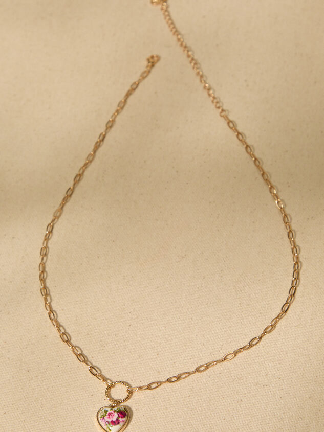 Flower Heart Charm Necklace - ALTAR'D STATE KIDS