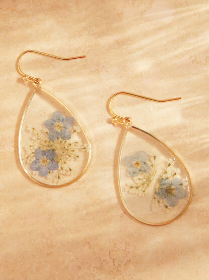 Pressed Flower Teardrop Dangle - ALTAR'D STATE KIDS