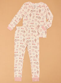 Darlin' Cowgirl Long Sleeve Lounge Set - AS Kids
