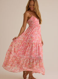 Kezian Floral Maxi Dress Detail 5 - ALTAR'D STATE KIDS