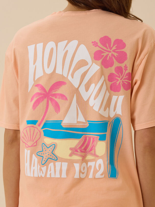 Honolulu Hawaii Graphic Tee Detail 3 - AS Kids