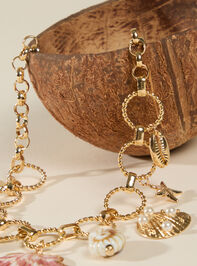Lyla Shell Charm Necklace Detail 2 - ALTAR'D STATE KIDS