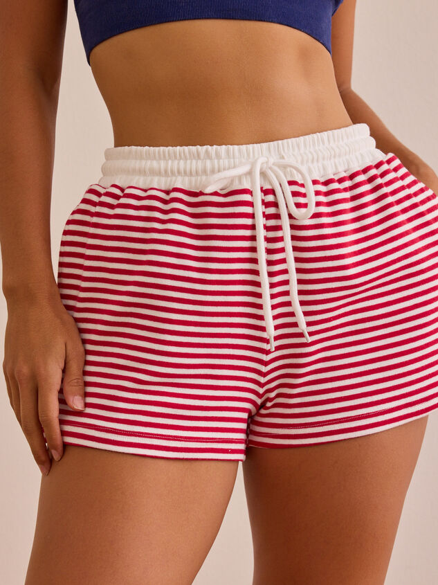 Luxe Stripe Lounge Short Detail 2 - AS Kids