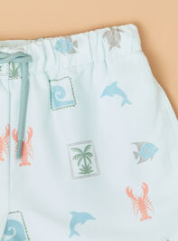 Bentley Beach Boy Swim Trunks Detail 2 - AS Kids