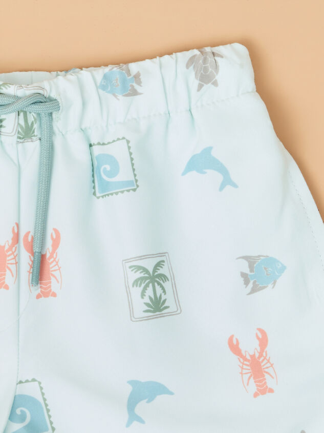 Bentley Beach Boy Swim Trunks Detail 2 - AS Kids